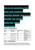 2026&sol;2027 OBBBA Tax Mastery&colon; Elite Question MCQ Test Bank & Expert Analysis