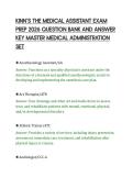 KINN&rsquo;S THE MEDICAL ASSISTANT EXAM&NewLine;PREP 2026 QUESTION BANK AND ANSWER&NewLine;KEY MASTER MEDICAL ADMINISTRATION&NewLine;SET&NewLine;