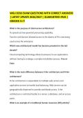 WGU D356 EXAM QUESTIONS WITH CORRECT ANSWERS&NewLine;&vert; LATEST UPDATE 2026&sol;2027 &vert; GUARANTEED PASS &vert;&NewLine;GRADED A&plus;&excl;&excl;