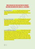 WORLD SCHOLARS CUP 2026 EXAM PRACTICE 2026&vert;2027 &NewLine;QUESTIONS AND ANSWERS WITH COMPLETE A&plus; SOLUTIONS&excl;&excl;&excl;