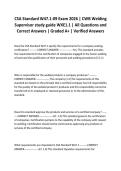 CSA Standard W47&period;1-09 Exam 2026 &vert; CWB Welding Supervisor study guide WXE1&period;1 &vert; All Questions and Correct Answers &vert; Graded A&plus; &vert; Verified Answers