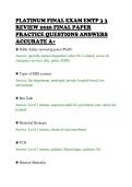 PLATINUM FINAL EXAM EMTP 3 3&NewLine;REVIEW 2026 FINAL PAPER&NewLine;PRACTICE QUESTIONS ANSWERS&NewLine;ACCURATE A&plus;