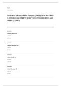 PALS EXAM A&plus; GRADE ASSURED COMPLETE SOLUTIONS AND VERIFIED ANSWERS LATEST UPDATE&excl;&excl;&excl;&excl;