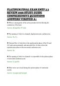 PLATINUM FINAL EXAM EMTP 3 3&NewLine;REVIEW 2026 STUDY GUIDE&NewLine;COMPREHENSIVE QUESTIONS&NewLine;ANSWERS VERIFIED A&plus;