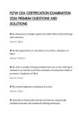PLTW CEA CERTIFICATION EXAMINATION&NewLine;2026 PREMIUM QUESTIONS AND&NewLine;SOLUTIONS