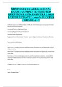 NRNP 6665-01 &ndash; Week 11 Final Exam Practice Questions and Answers &lpar;2026 Latest Updated&rpar;