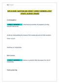NUR-333 EXAM 1 QUESTIONS AND CORRECT CORRECT ANSWERS&sol; LATEST UPDATE &sol; ALREADY GRADED