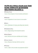 PLTW CEA FINAL EXAM 2026 TEST&NewLine;BANK COMPLETE QUESTIONS&NewLine;SOLUTIONS GRADED A&plus;