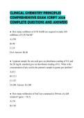 CLINICAL LABORATORY ASSISTANT EXAM&NewLine;SCRIPT FINAL PAPER 2026 COMPLETE&NewLine;QUESTIONS AND ANSWERS REVIEW