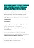 CLINICAL LABORATORY ASSISTANT&NewLine;COMPREHENSIVE TEST BANK 2026 VERIFIED&NewLine;QUESTIONS AND SOLUTIONS STUDY GUIDE