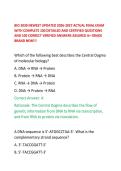 BIO 3030 NEWEST UPDATED 2026-2027 ACTUAL FINAL EXAM WITH COMPLETE 100 DETAILED AND CERTIFIED QUESTIONS AND 100 CORRECT VERIFIED ANSWERS ASSURED A&plus; GRADE BRAND NEW&excl;&excl;&excl;
