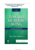TEST BANK FOR Toward Healthy Aging&colon; Human Needs and Nursing Response 11th Edition ISBN&colon;9780323829663 COMPLETE GUIDE ALL CHAPTERS COVERED 100&percnt; VERIFIED A&plus; GRADE ASSURED&excl;&excl;&excl;&excl;&excl; NEW LATEST UPDATE&excl;&excl;&excl;&excl;&excl;