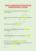 ILLINOIS STATE PLUMBING EXAM PRACTICE 2026&vert;2027 QUESTIONS &NewLine;AND ANSWERS WITH COMPLETE A&plus; SOLUTIONS&excl;&excl;&excl;