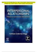TEST BANK INTERPERSONAL RELATIONSHIPS PROFESSIONAL COMMUNICATION SKILLS FOR NURSES 9TH EDITION 