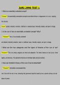 JURI 2990 Test 1 Questions & Answers &vert; Legal Studies Study Guide &vert; Verified A&plus;