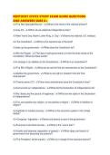 KENTUCKY CIVICS STUDY EXAM GUIDE QUESTIONS AND ANSWERS SURE 