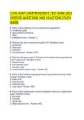CLTM ASAP ACTUAL TEST PAPER 2026&NewLine;COMPLETE QUESTIONS AND CORRECT&NewLine;ANSWERS GRADED A&plus;