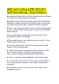 CLUB PILATES COMPREHENSIVE EXAM 2026&NewLine;FULL QUESTIONS WITH VERIFIED SOLUTIONS