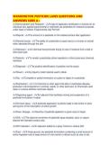 WASHINGTON PESTICIDE LAWS QUESTIONS AND ANSWERS SURE