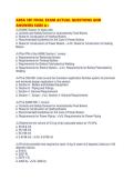 ABSA 3B1 FINAL EXAM ACTUAL QUESTIONS AND ANSWERS SURE