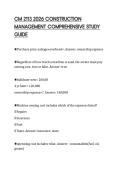 CM 2113 2026 COST ESTIMATION AND&NewLine;BUDGETING STUDY COMPANION
