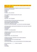 ABSA 3B1 LATEST EVALUATION EXAM QUESTIONS AND ANSWERS SURE