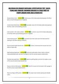 MICHIGAN SOS BRAKES MECHANIC CERTIFICATION TEST &vert;QUESTIONS AND VERIFIED ANSWERS&vert;GRADED A&plus;&vert;PASS FIRST ATTEMPT&vert;BRAND NEW 2026 UPDATE&excl;&excl;&excl;&excl;&excl;&excl;