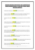 MICHIGAN MECHANIC CERTIFICATION -HVAC &vert;QUESTIONS AND VERIFIED ANSWERS&vert;GRADED A&plus;&vert;PASS FIRST ATTEMPT&vert;BRAND NEW 2026 UPDATE&excl;&excl;&excl;&excl;&excl;&excl;