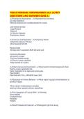 TEXAS NURSING JURISPRUDENCE ALL LATEST QUESTIONS AND ANSWERS SURE 