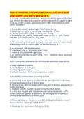 TEXAS NURSING JURISPRUDENCE EVALUATION EXAM QUESTIONS AND ANSWERS SURE