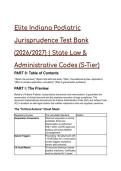 Elite Indiana Podiatric Jurisprudence Test Bank &lpar;2026&sol;2027&rpar; &vert; State Law & Administrative Codes &lpar;S-Tier&rpar;