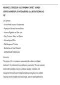 INSURANCE LICENSE EXAM &ndash;QUESTIONS AND CORRECT ANSWERS&NewLine;&lpar;VERIFIED ANSWERS&rpar; PLUS RATIONALES 2026 Q&A &vert; INSTANT DOWNLOAD&NewLine;PDF&period;