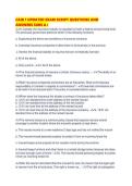 CAIB 1 UPDATED EXAM SCRIPT QUESTIONS AND ANSWERS SURE 