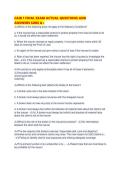 CAIB 1 FINAL EXAM ACTUAL QUESTIONS AND ANSWERS SURE