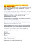 CAIB 1 COMPREHENSIVE EXAM UPDATED QUESTIONS AND ANSWERS SURE 