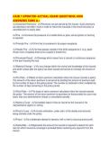 CAIB 1 UPDATED ACTUAL EXAM QUESTIONS AND ANSWERS SURE 