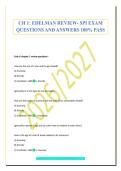 CH 1&colon; EDELMAN REVIEW- SPI EXAM&NewLine;QUESTIONS AND ANSWERS 100&percnt; PASS