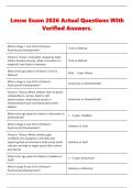 Lmsw Exam 2026 Actual Questions With &NewLine;Verified Answers&period; 