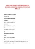 STUDY GUIDE FOR MATH 120 FINAL EXAM WITH QUESTIONS AND CORRECT ANSWERS LATEST UPDATE RATED A&plus;