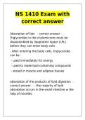NS 1410 Exam Questions & Answers &vert; Nutrition Final Exam Study Guide&NewLine;&NewLine;