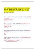 WGU D050 FINAL EXAM QUESTIONS AND ANSWERS &vert;&NewLine;HISTORY OF HEALTHCARE IN AMERICA &vert; ACTUAL&NewLine;EXAM &vert; LATEST UPDATE 2026&sol;2027 &vert; 100&percnt; SOLVED &vert;&NewLine;GUARANTEED PASS&period; 
