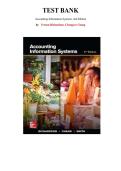 Test Bank for Accounting Information Systems 2nd Edition by Vernon Richardson&comma; Chapter 1-17 &vert; All Chapters