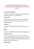 AP COMPUTER SCIENCE PRINCIPLES STUDY GUIDE WITH QUESTIONS AND ANSWERS GUARANTEED PASS LATEST UPDATED RATED A&plus;