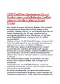 AHIP Final Exam Questions and Correct Detailed Answers with Rationales &lpar;Verified Answers&rpar; Already Graded A&plus; Newest Version