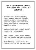 NS 1410 TTU Exam 3 Prep &vert; Questions & Answers &vert; Nutrition Study Guide&NewLine;&NewLine;