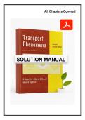Transport Phenomena &lpar;Bird&comma; Stewart & Lightfoot&rpar; &ndash; Revised 2nd Edition &lpar;Wiley&rpar; &vert; Solutions Manual &sol; Practice Problems Compilation