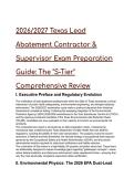 2026&sol;2027 Texas Lead Abatement Contractor & Supervisor Exam Prep&colon; The "S-Tier" Comprehensive Review