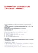 HAWAII NOTARY EXAM QUESTIONS AND CORRECT ANSWERS