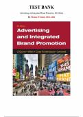 Test Bank for Advertising and Integrated Brand Promotion 8th Edition by Thomas O'Guinn&comma; Chris Allen&comma; Chapter 1-18 &vert; All Chapters