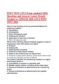 POST TEST ATLS Exam &lpar;updated 2026&rpar; Questions and Answers Latest Already Graded A&plus; UPDATE 2026 ATLS POST TEST 2026
